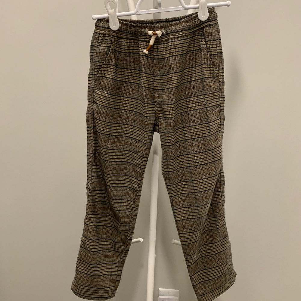 Zara boys size 7 plaid pants